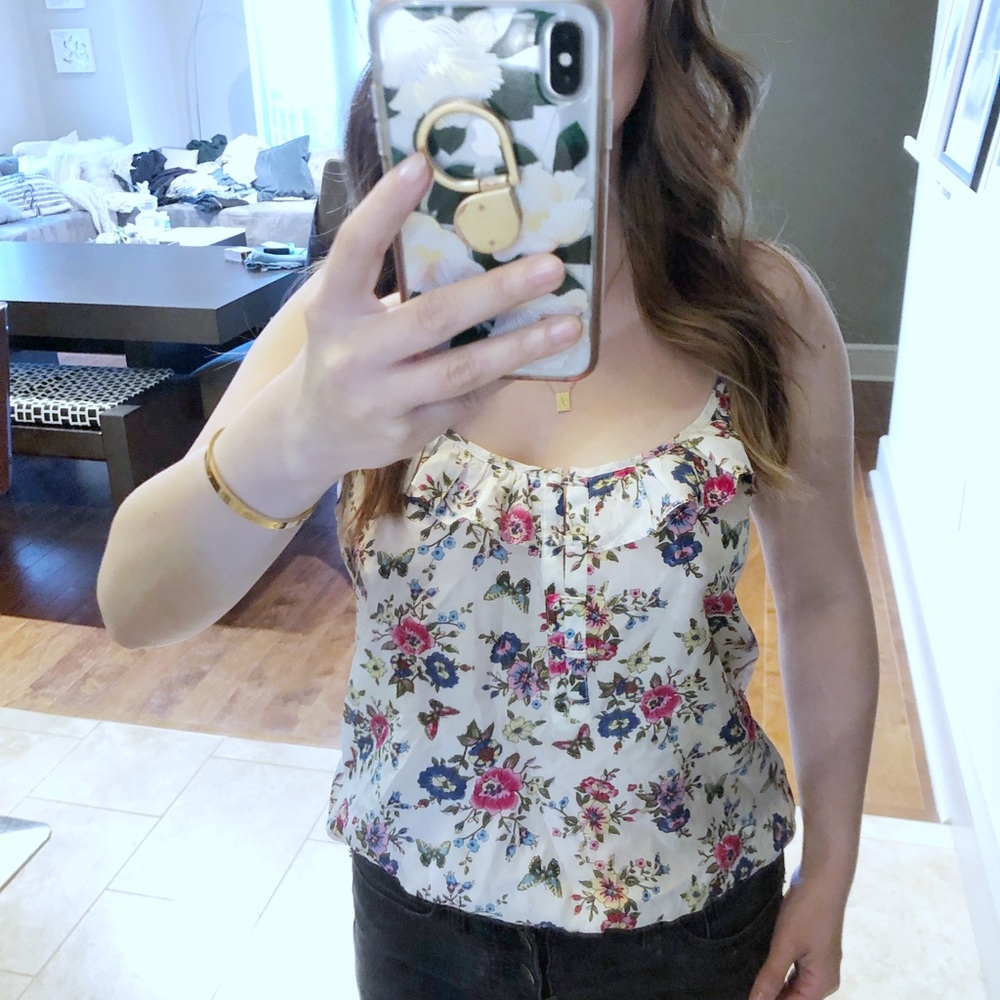 Beautiful Silk Floral Spring Camisole